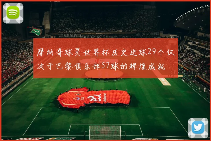 摩纳哥球员世界杯历史进球29个仅次于巴黎俱乐部57球的辉煌成就